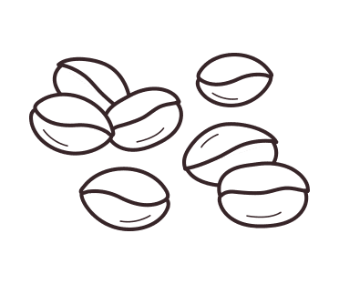 Coffee bean illustration