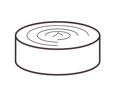 Round cylinder of lanolin moisturiser