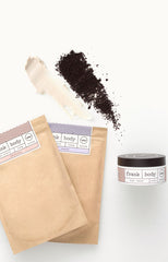 Original and coconut coffee scrubs with body balm