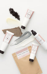 Girls with coffee scrub on their bodies